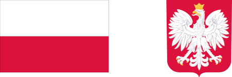 Grafika przedstawiająca flagę i godło Polski.